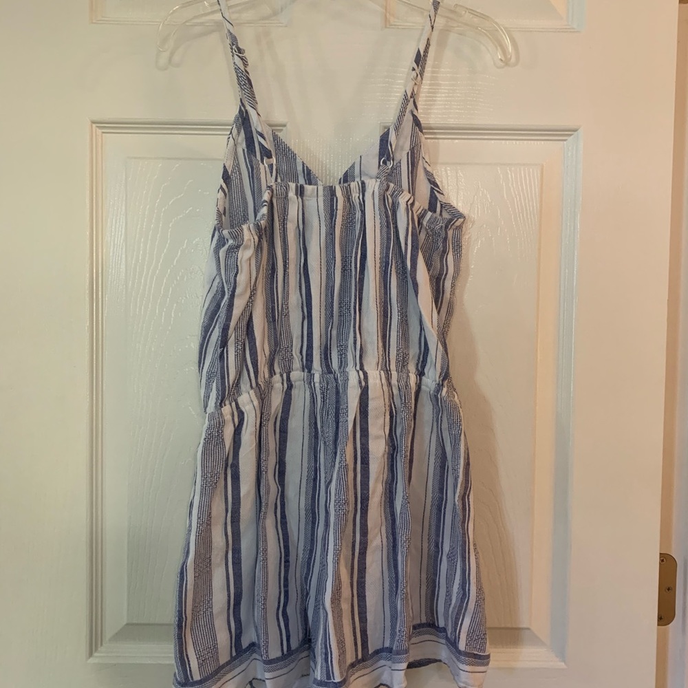 Blue and white striped romper - Picture 2 of 2